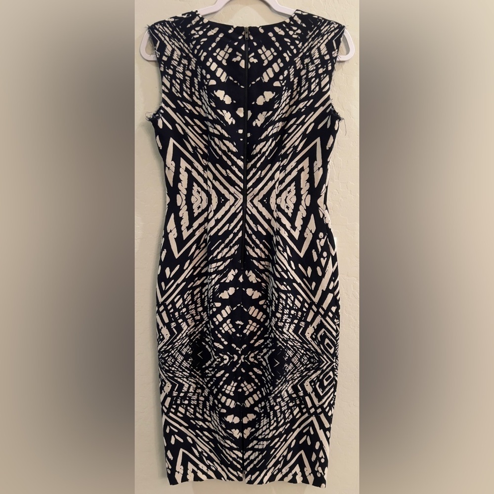 Maggy London size 4 black and tan sheath dress - Picture 8 of 11